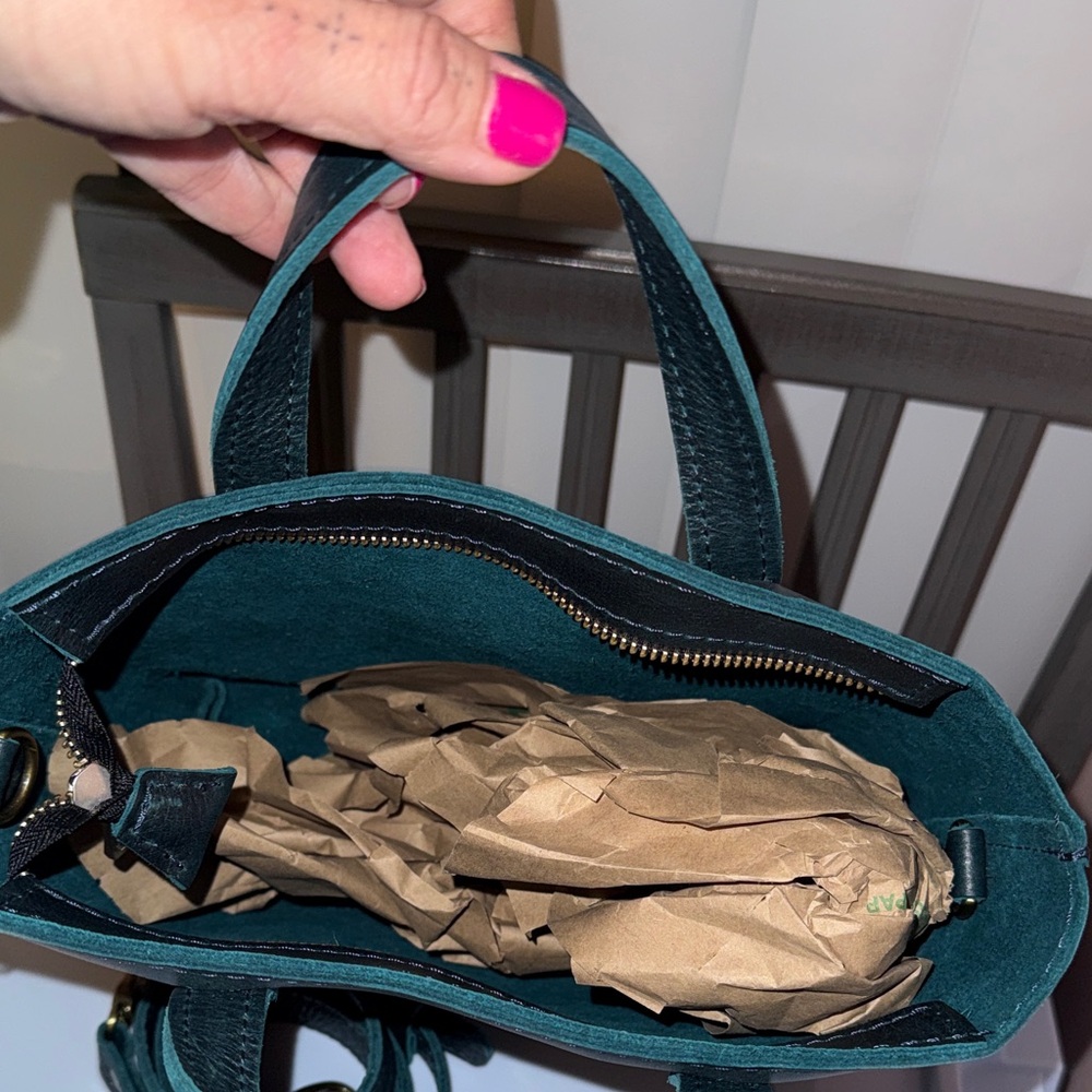 EUCC Portland Leather - mini crossbody tote zipper - Boreal - Picture 3 of 3